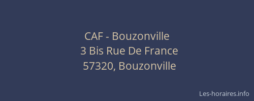 CAF - Bouzonville