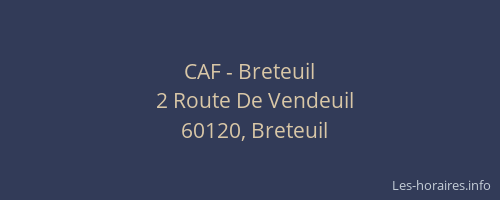 CAF - Breteuil