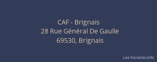 CAF - Brignais