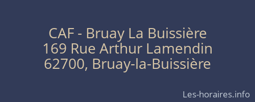 CAF - Bruay La Buissière