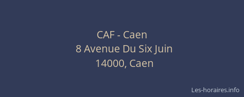 CAF - Caen