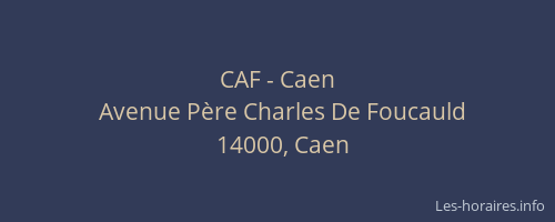CAF - Caen