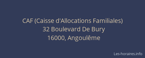 CAF (Caisse d'Allocations Familiales)