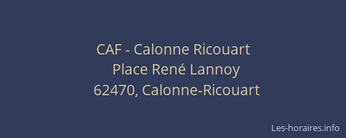 CAF - Calonne Ricouart