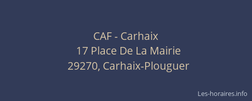 CAF - Carhaix
