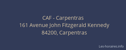 CAF - Carpentras