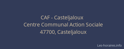 CAF - Casteljaloux