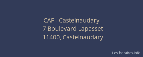 CAF - Castelnaudary
