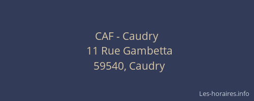 CAF - Caudry