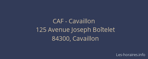 CAF - Cavaillon