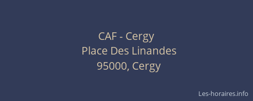 CAF - Cergy