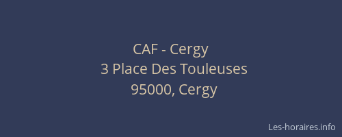 CAF - Cergy