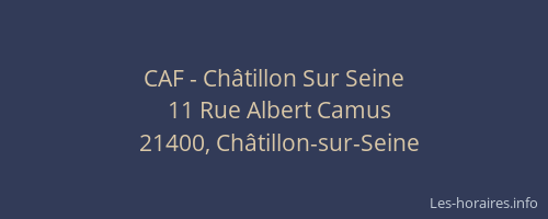 CAF - Châtillon Sur Seine