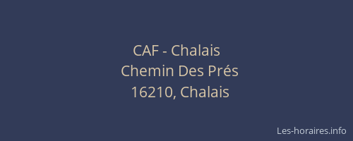 CAF - Chalais