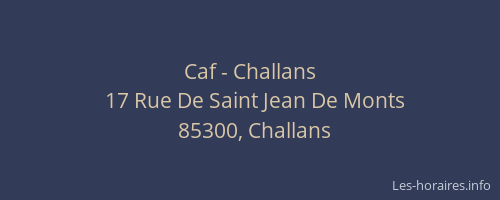 Caf - Challans