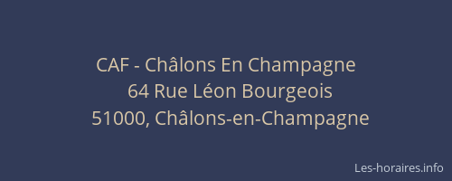 CAF - Châlons En Champagne