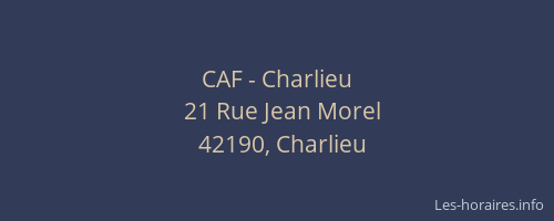 CAF - Charlieu