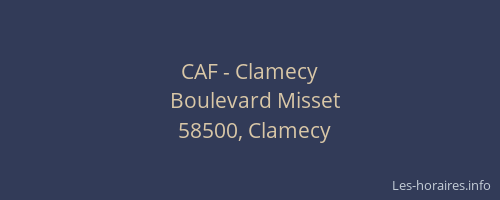 CAF - Clamecy