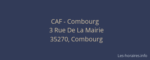 CAF - Combourg