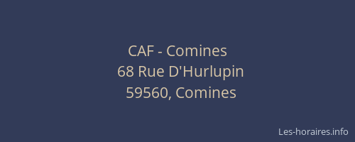 CAF - Comines