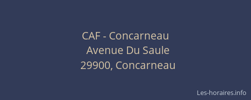 CAF - Concarneau