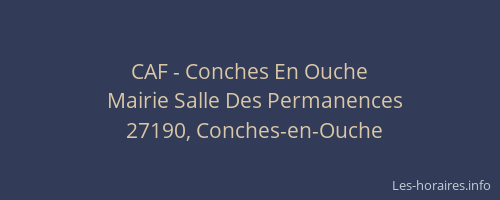 CAF - Conches En Ouche