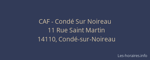 CAF - Condé Sur Noireau