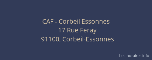 CAF - Corbeil Essonnes