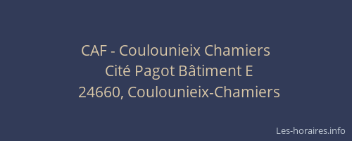 CAF - Coulounieix Chamiers