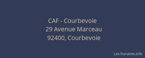 CAF - Courbevoie