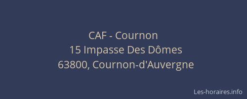 CAF - Cournon