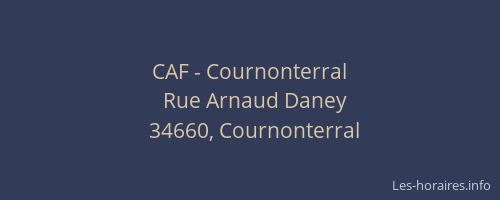 CAF - Cournonterral