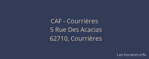 CAF - Courri&egrave;res