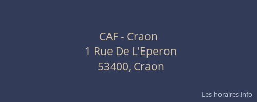 CAF - Craon