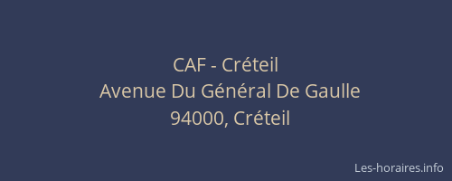 CAF - Créteil