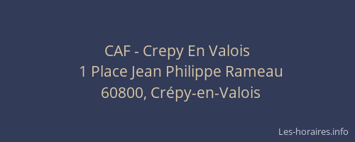 CAF - Crepy En Valois