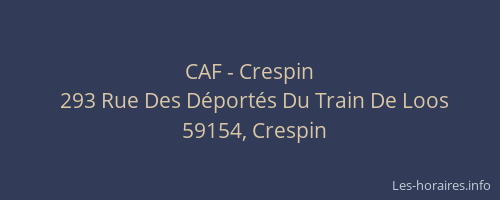 CAF - Crespin