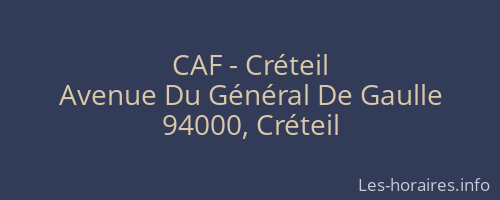CAF - Créteil