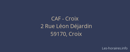 CAF - Croix