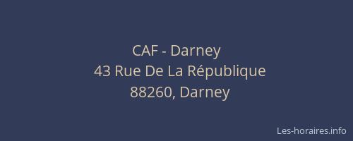 CAF - Darney