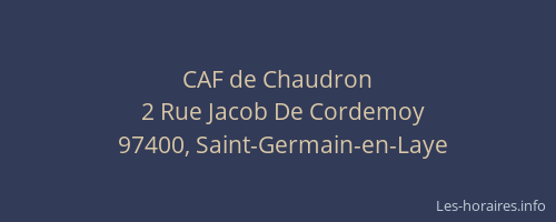 CAF de Chaudron