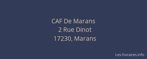 CAF De Marans