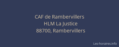 CAF de Rambervillers