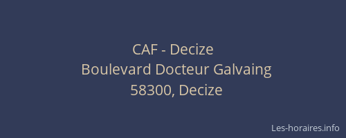 CAF - Decize