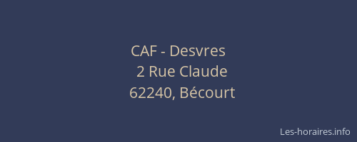 CAF - Desvres