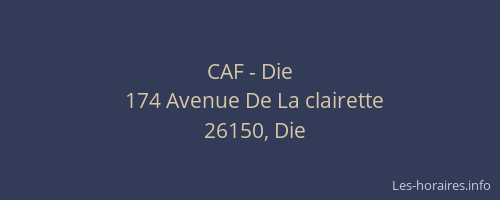 CAF - Die