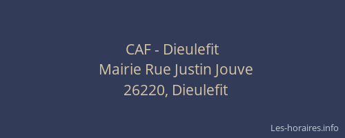 CAF - Dieulefit