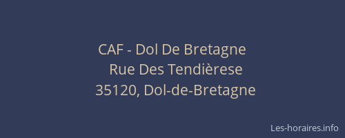 CAF - Dol De Bretagne