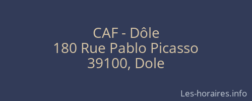 CAF - Dôle