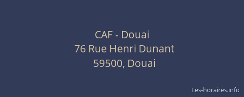CAF - Douai